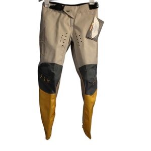 Fly Racing Kids' Gray and Yellow Pants